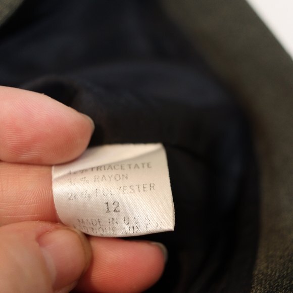 Vintage Tahari Gray Green Matching Long Line Blazer & Pants Suit Set 12 - Picture 16 of 16